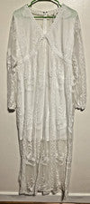 Vestido recto Baevely para mujer C blanco de encaje joyería de moda