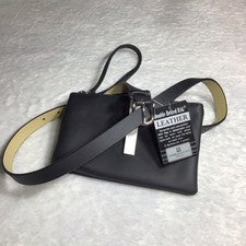 Bolso Desmontable Mujer Stone Mountain Cuero Negro Doble Cinturón Talla Grande