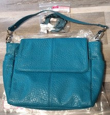 Bolso de Hombro Jewell by Thirty-One Fashion Week TEAL AFFAIR + Correa Ajustada NUEVO