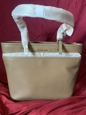 Michael Kors Mujer Mediano Marrón Claro Bolso de Hombro Bolso de Mano Cartera con Cremallera