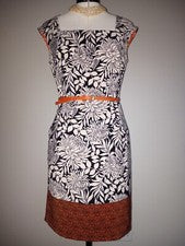 Precioso Vestido Mujer London Times Sin Mangas, Con Cinturón, Talla 6