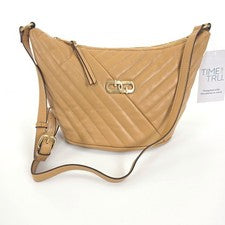 Bolso Bandolera TIME and TRU Para Mujer Estilo TOSTADO Acentos Tono Dorado BOLSO DE MANO