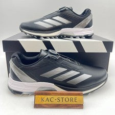 Adidas Adizero Zg Lo Boa Golf Sin Tacos Negro Plateado Metálico JS1768 Para hombres oki07
