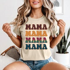Camiseta Mamá Mujer Colorida Elegante Gráfica Mamá Lindo Regalo de Cumpleaños