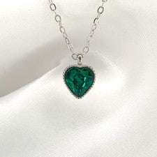 Collar Piedra Natal Personalizado Regalo San Valentín Cumpleaños Aniversario Plata 925
