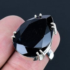 Anillo de joyería de plata esterlina 925 hecho a mano de piedras preciosas de...