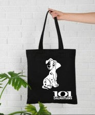 Divertido bolso de compras/hombro/tote de algodón dálmata regalo, regalo