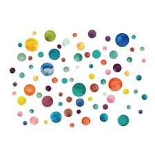 1 pieza calcomanía de pared de PVC duradera papel tapiz para el hogar pegatinas redondas coloridas