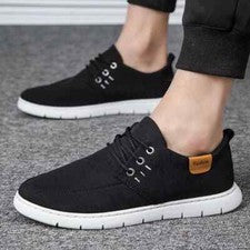 Calzado Deportivo Gimnasia Cómodo Hombre Cordones Negro 9002