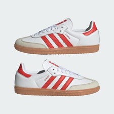 Adidas Originals Samba OG Calzado Blanco/Rojo Solar/Blanco roto IF6513 Zapato...