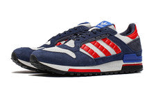 Adidas ZX600 Colegial Azul Escarlata Rojo Blanco Reino Unido 7 7.5 8 EE. UU. IH0406 Nuevo