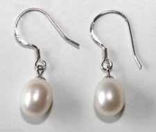 19 pendientes de joyería de perlas de agua dulce reales pendientes pendientes de plata 925 mnb