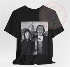 Camiseta THE SHINING Parody ✩ Jack and Wendy Torrance ♡ ¡Gótico americano! ¡Divertido!