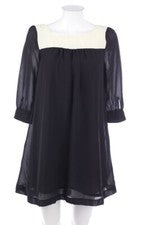 Vestido H&M línea A D 36 negro NUEVO