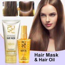 PURC Reparación Mascarilla Capilar Aceite Cabello Aceite Argón Cuidado Cabello Set Nutritivo Reparación Daños