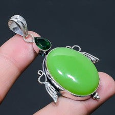 Colgante de joyería de plata esterlina 925 con piedras preciosas de...