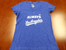 NUEVA CAMISETA AZUL MUJER MAJESTUOSA FAN FASHION MLB LOS ANGELES DODGERS TALLA M