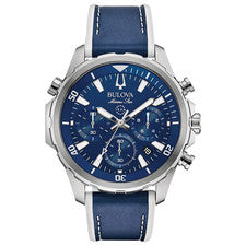 Bulova Serie B 96B287 Reloj Hombre Marine Star Cuarzo Correa Silicona 44 mm