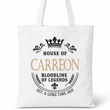 Bolso de Mano House Of CARREON Nombre Familiar Blanco Regalo de Cumpleaños