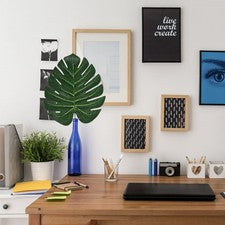 12 piezas hojas verdes decoración Monstera suministros artificiales para el hogar