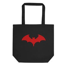 Bolso de Mano Rojo Vampiro Murciélago Estilo Gótico Halloween Eco