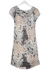 Vestido blusa mujer Foschini rosa negro talla 36 poliéster elegante informal