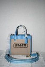 Bolso de Mano Coach Field de Lona en Natural/Piscina #CH740 NUEVO CON ETIQUETAS