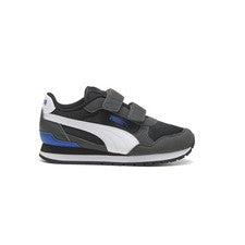 Zapatillas informales negras PUMA St Runner V4 de malla sin cordones para jóvenes niños 39987705