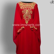 ImranArts-D75 Kaftán Marroquí Elegante Farasha Étnico Abaya Boda Árabe Atuendo