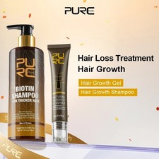 PURC 300 ml Champú Biotina Jengibre Crecimiento del Cabello Esencias Juegos Productos para el Crecimiento del Cabello