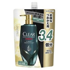 Recarga de tratamiento del cuero cabelludo Clear for MEN Total Care gran capacidad 952 g cuidado del cuero cabelludo