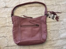 Bolso Hobo Mujer The Sak Sequoia Cuero Tachonado Rosa Malva Diseño NUEVO