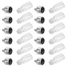 12 Pcs Essential Oil Bottle Pendant Container Clear Perfume Bottles