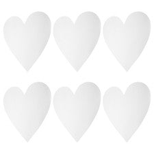 6 piezas calcomanías autoadhesivas de pared con espejo en forma de corazón decoración del hogar