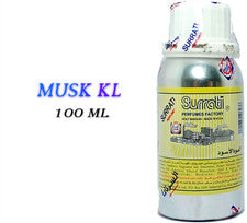 Aceite de perfume concentrado Musk KL Surrati, envasado de 100 ml, aceite Attar.