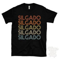 CAMISETA SILGADO ESTILO RETRO REPETIDO Hombre y Mujer Novedad Genial Nombre Regalo