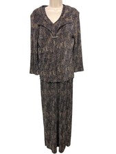 Vestido/chaqueta manga larga sin mangas Perceptions para mujer talla 8 estilo #500389