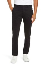 NUEVO CON ETIQUETAS Ted Baker Calce Ajustado Algodón Mezcla Poliéster Pantalones Pantalones Para Hombre 38R x 32 Negro