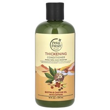 Acondicionador espesante puro, biotina y aceite de ricino con cafeína, 16 fl oz (475