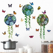 Para Salón 3D Suculento Decoración de Pared Decoración del Hogar Ambiente Calmante