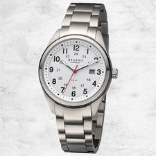 Regent Metal Reloj de los Hombres Pulsera Cuarzo Gris Pulsera de Metal URF1539
