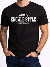 Camiseta negra estilo producto de Knowle para hombre regalo local ciudad natal