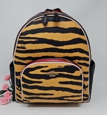 Mochila Coach Court con 🐆 Estampado de Tigre🐆 ***AUTÉNTICA ****🐆 NUEVA CON ETIQUETAS🐆