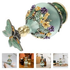 Decorative Perfume Bottles Green Small Empty Refillable Fragrance