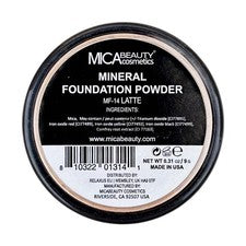 Base en polvo mineral MICA BEAUTY #MF-14 LATTE 9G *TOTALMENTE NUEVA*