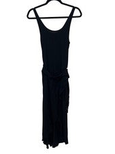And Now This Vestido Midi Tejido Lateral Tulipán Para Mujer Pequeño Negro Elegante Fiesta NUEVO