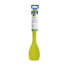 Kitchen Craft cuchara de cocina, cuchara mezcladora Colour Works, silicona 28 cm, espátula, verde