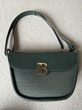 Hunter Verde Imitación Cuero B Cartera Bolso de Mano Correa 13” X 9” X 4.5” Nuevo Para Mujer’s