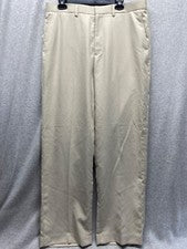 Pantalones de vestir Kenneth Cole New York para hombre caqui/piedra pierna recta talla 36x32 nuevos con etiquetas