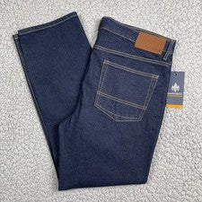Pantalones de mezclilla Rainforest lavados índigo oscuro para hombre 36X30 Amerigo elásticos 5 bolsillos precio de venta